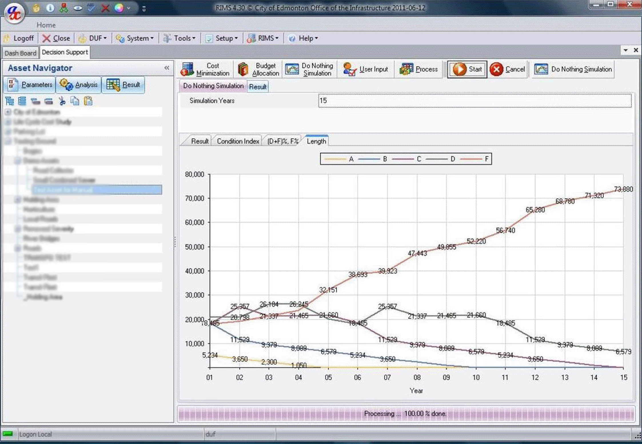 screenshot of RIMS platform